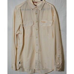 SIMMS Men’s 3XDRY Fly Fishing Shirt Yellow  Plaid Outdoors Size Large